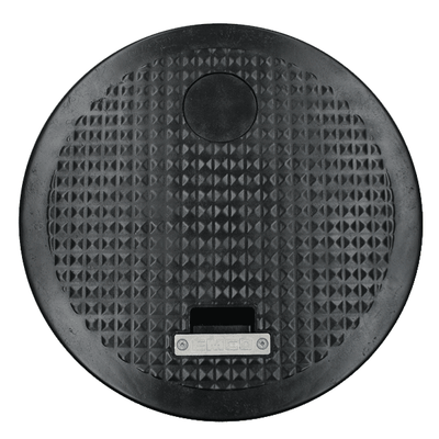 Plastic Manhole Cover, Round 20" x 9", Black Lay-In Lid
