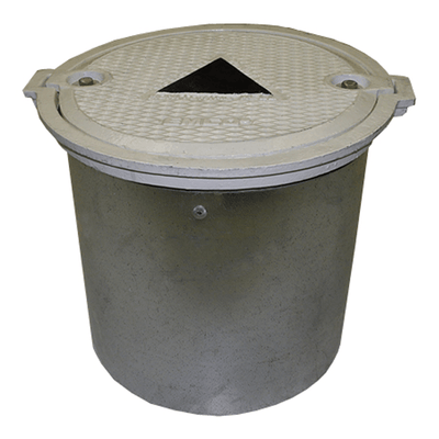 Monitoring Manhole Cover, Round 12"x8", Bolt-down Lid