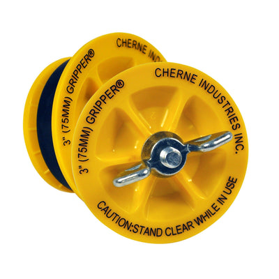 Cherne® 3"� End-of-Pipe Gripper® Plug, 17 PSI - 40 ft.