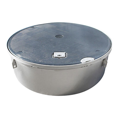 Manhole Covers, Round Manhole, Composite Lid, 42" x 13", Lay-In, Composite Lid, Stainless Steel Rim & Skirt