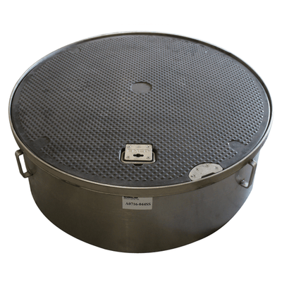 EMCO 39” D x 10” H Manhole with Black, Composite, La