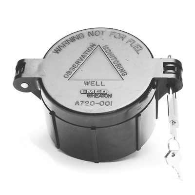 Locking Well Monitoring Cap, 4" includes collar and padlock