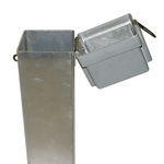 Protector de pozos, cuadrado, tapa de aluminio, 8