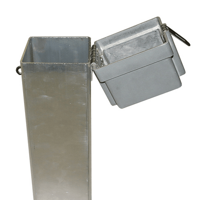 Well Protector, Square, Aluminum Lid, 8" Square x 5' Tall