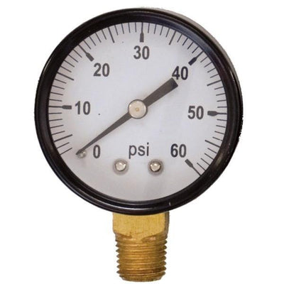 2" Metal Face Gauge Gas 0-30 PSI