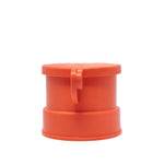 Tapa de alcantarilla de 4 pulgadas: Naranja Hembra Pie Libre