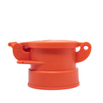 Tapa de alcantarilla de 4 pulgadas: Naranja Hembra Pie Libre