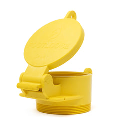 Tapa de alcantarilla de 4 pulgadas: macho amarillo con los pies sueltos