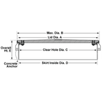 Plastic Manhole Cover, Round 39
