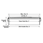 Plastic Manhole Cover, Round 39