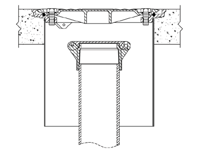 Locking Well Monitoring Cap, 4" includes collar and padlock