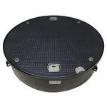 EMCO 39” D x 10” H Manhole with Black, Composite, Cam-Lock Lid