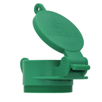 Footloose RV Site/Campground Sewer Cap, 4" Green Male