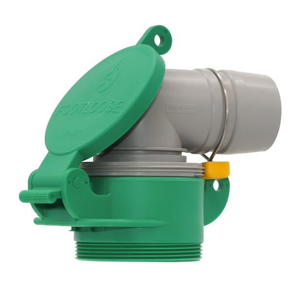 Enviro Design Products FootLoose RV Site Sewer Cap, 4" Green Male Enviro Design Products