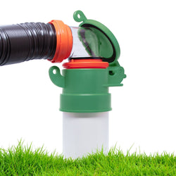 Footloose RV Site/Campground Sewer Cap, 4" Green Female