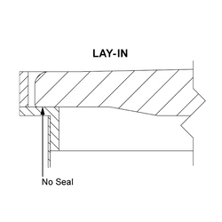 Composite Manhole Cover, Round 18"x24", Lay-In, Black Lid