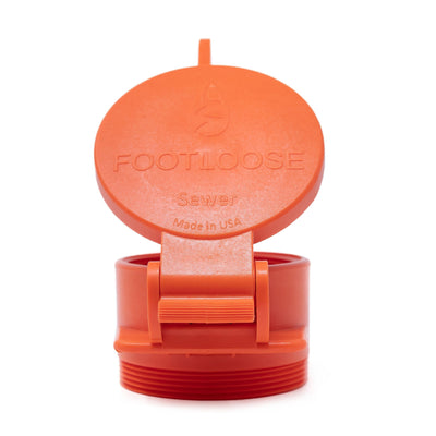4 inch Sewer Cap: Orange Male Footloose