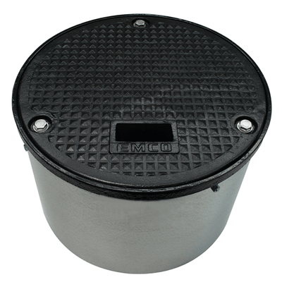 Monitoring Manhole Cover, Round 18" x 12", Steel Lid