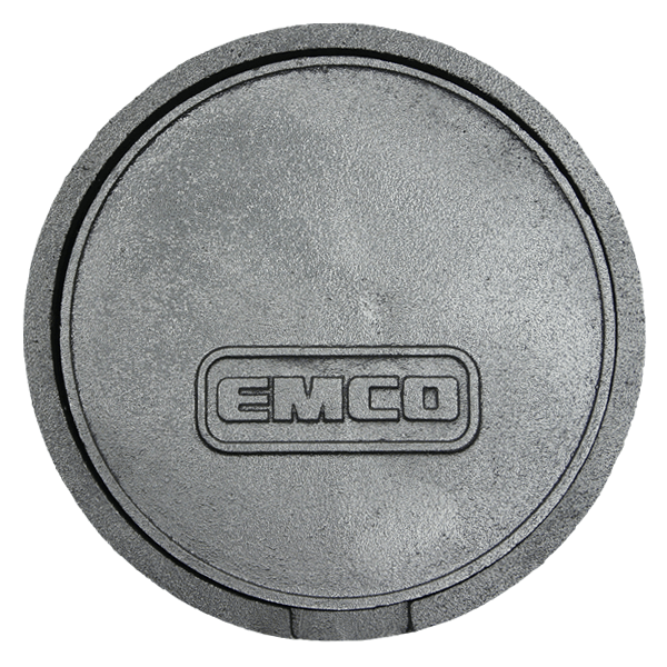 Cast Iron Manhole Cover, Round 8 x 12, 3/8 Lay-In Lid