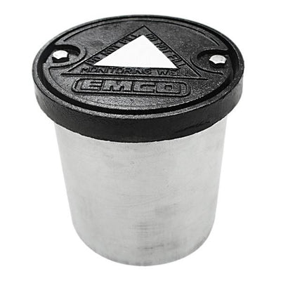 Manhole Covers, Round Manhole, Monitoring Well, Steel Lid, 6"X7.5", Bolt Down, Ductile Lid, Steel Skirt