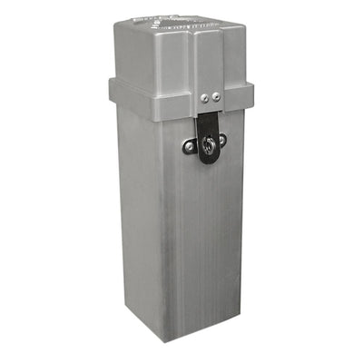 Well Protector, Square, Aluminum Lid, 4" Square X 5' Tall