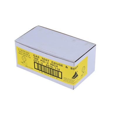 Gauge 2" Face 0-100 psi - 2 psi Increments