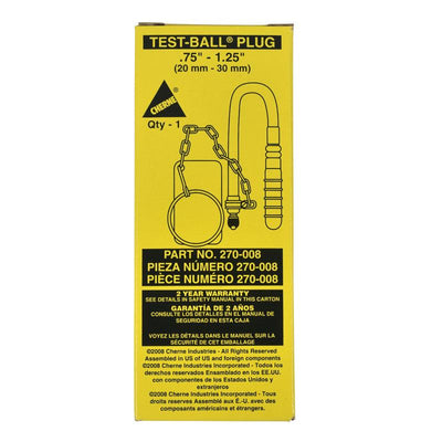 Cherne® 3/4"�-1-1/4"� Tapón de bola de prueba de fontanería de tamaño único